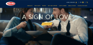 Starting screen of website with AccessiBe plugin